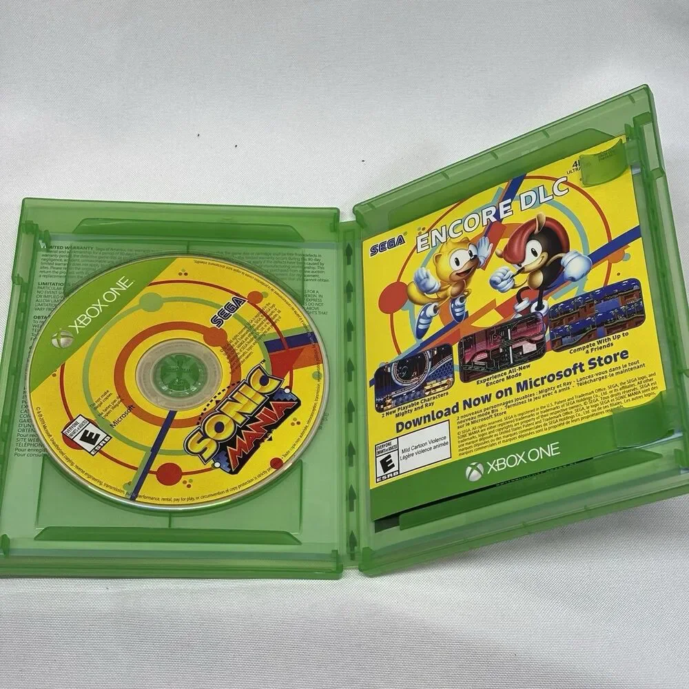 Sonic Mania Xbox One W/ Insert Tested